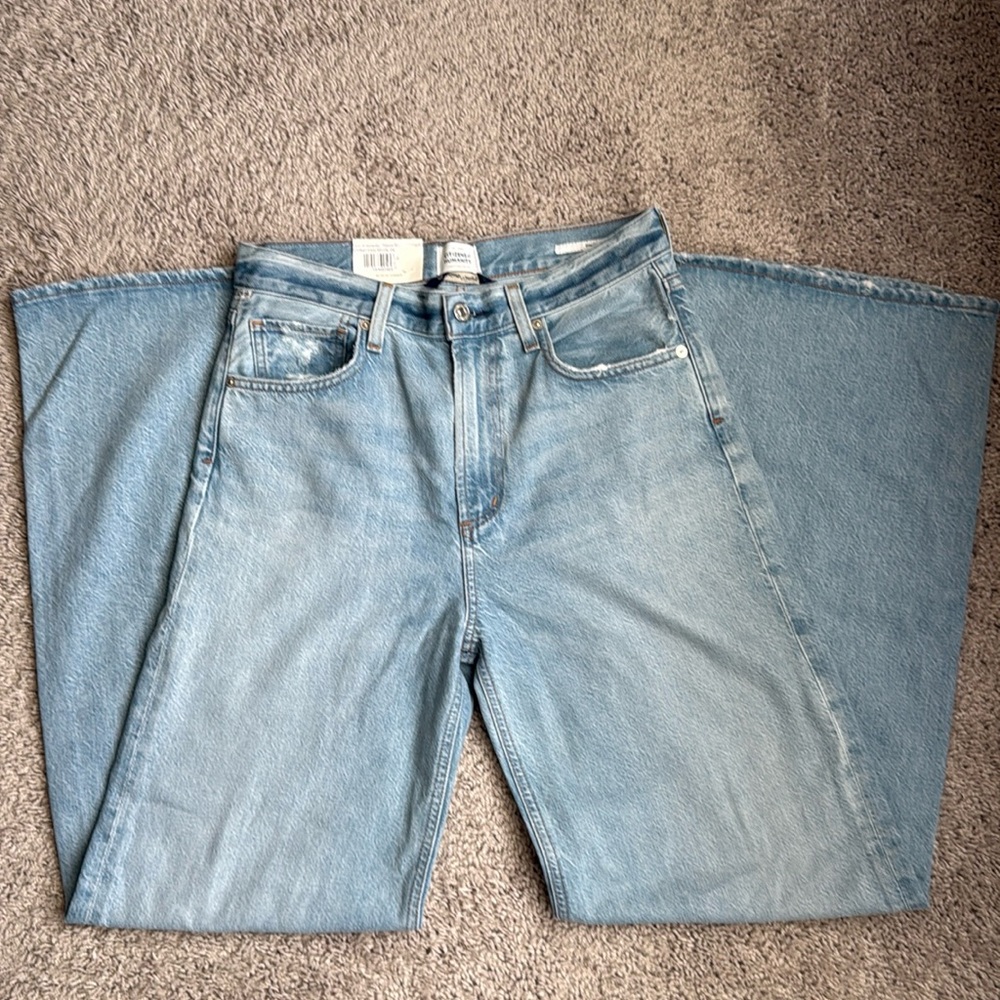 Citizens Of Humanity Paloma Light Blue Wide Leg Jeans